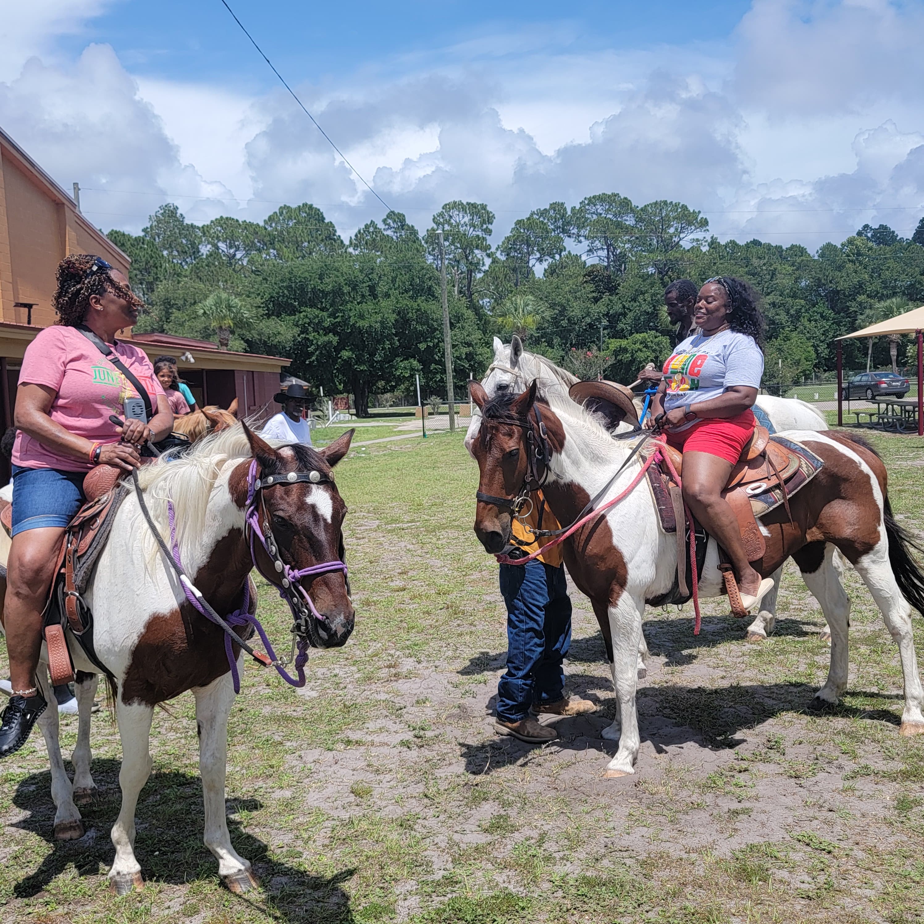 Horseback riders during the Juneteenth parade