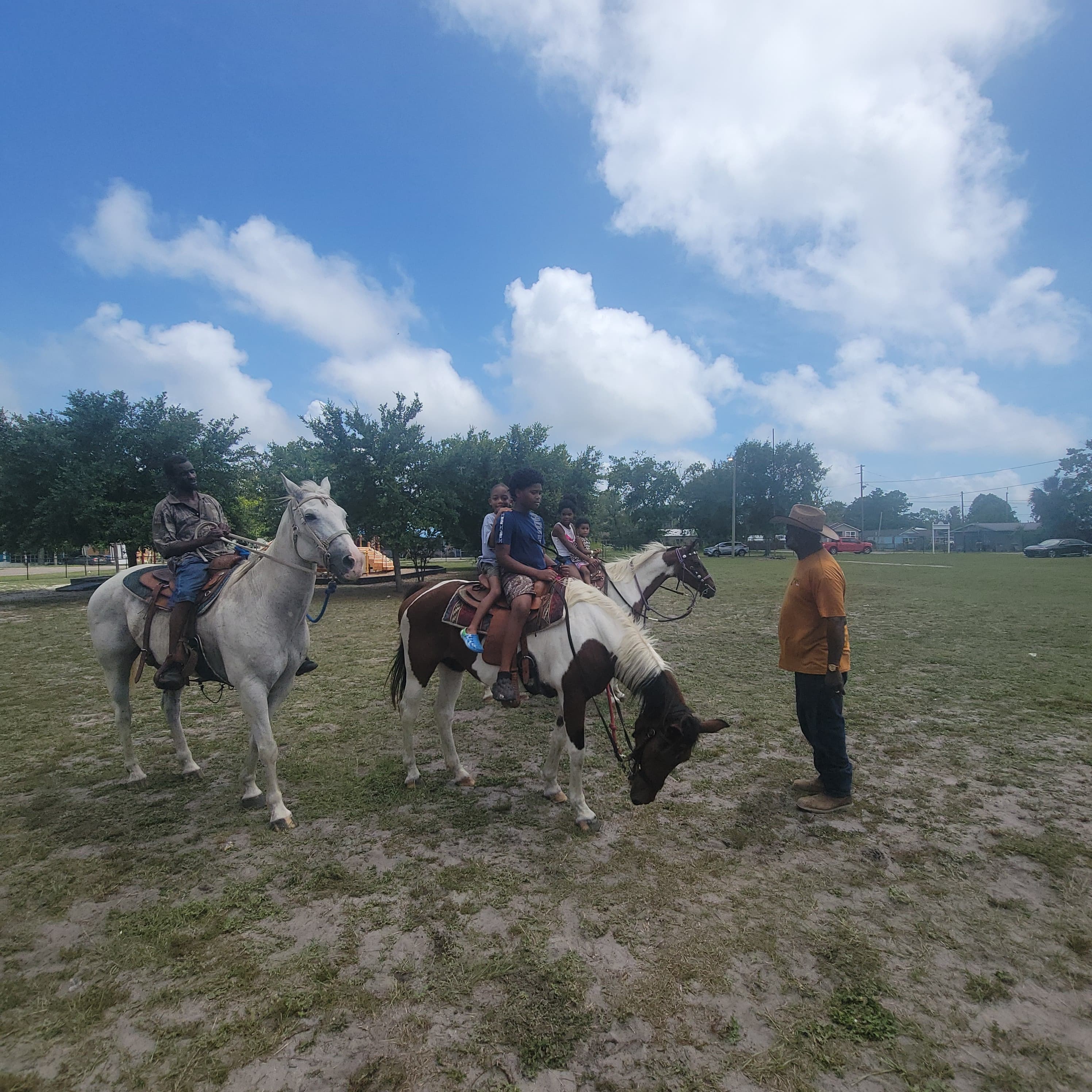 Riders on horseback during the Juneteenth parade